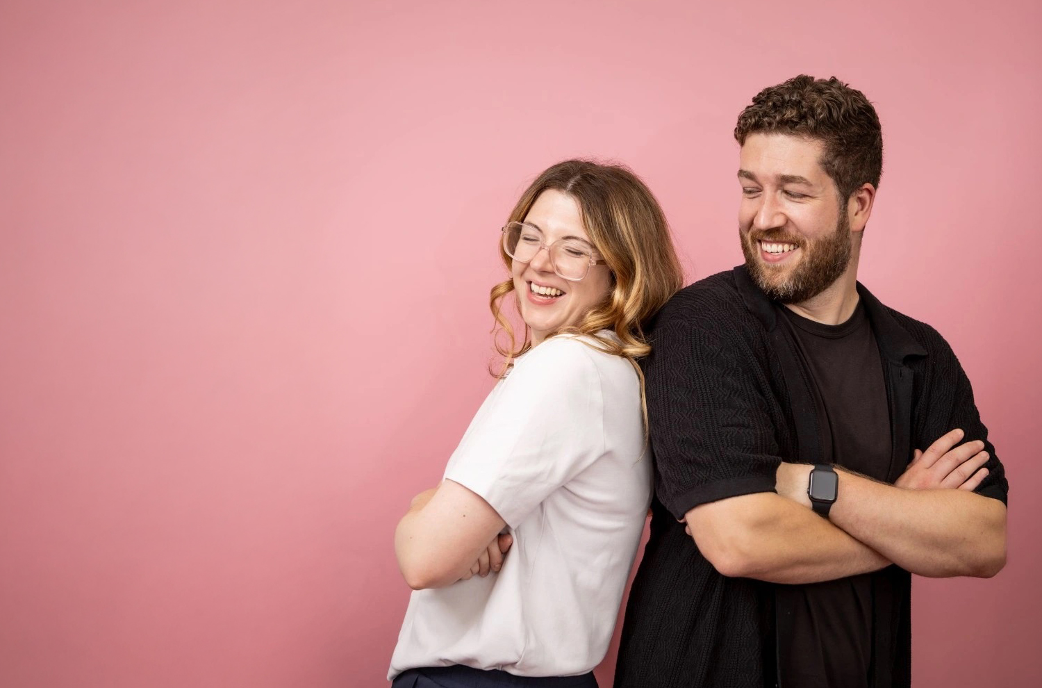 Emily Hanson CEO of Emerlily Digital with co-founder husband